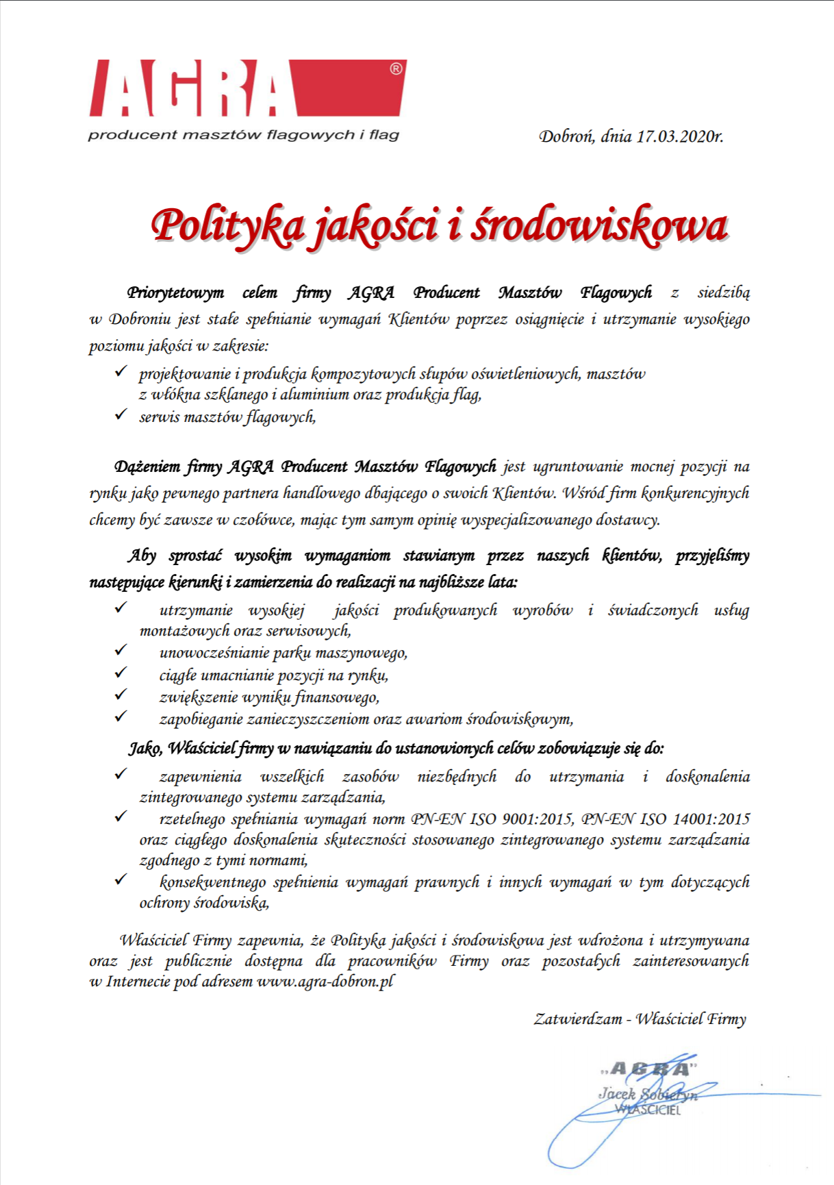 Polityka jakości